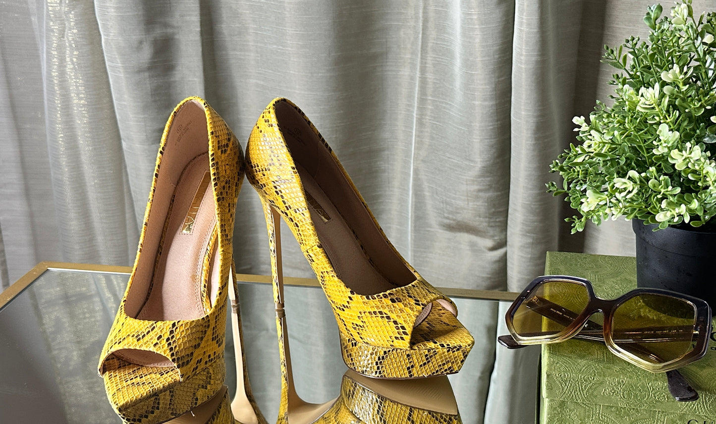 NEW Yellow High Heels