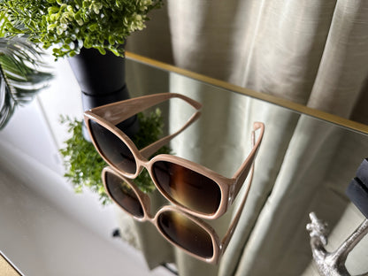 NEW Tan Cat Eye Sunglasses