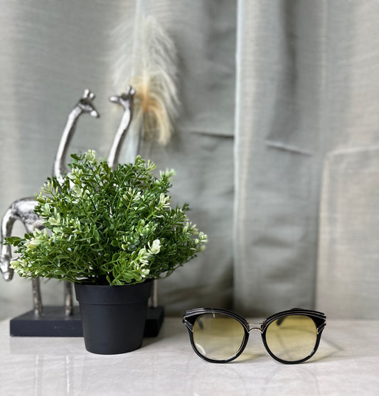 PRE-LOVED Yellow Cat Eye Sunglasses